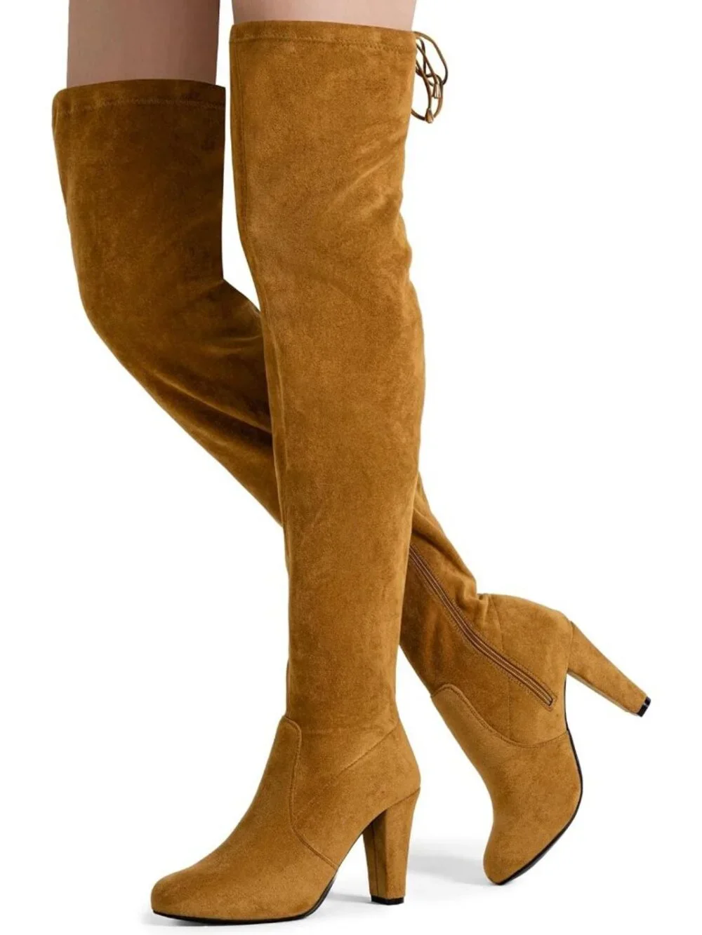 Chic Over the Knee Thigh High Boots with Block Heel for Stylish Women